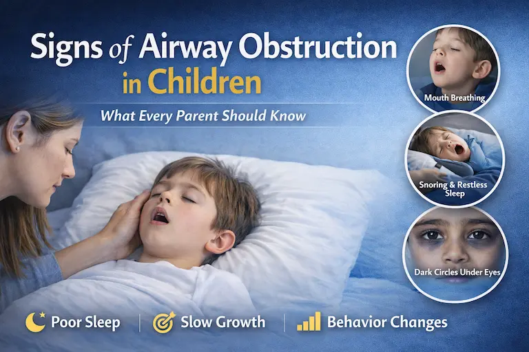 Signs of Airway Obstruction in children