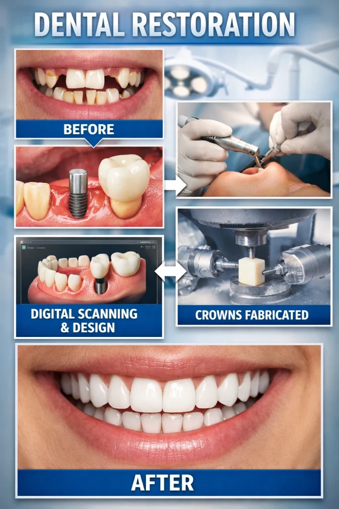 dental restoration long